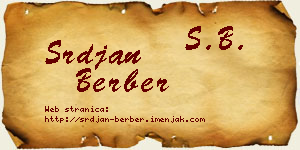 Srđan Berber vizit kartica